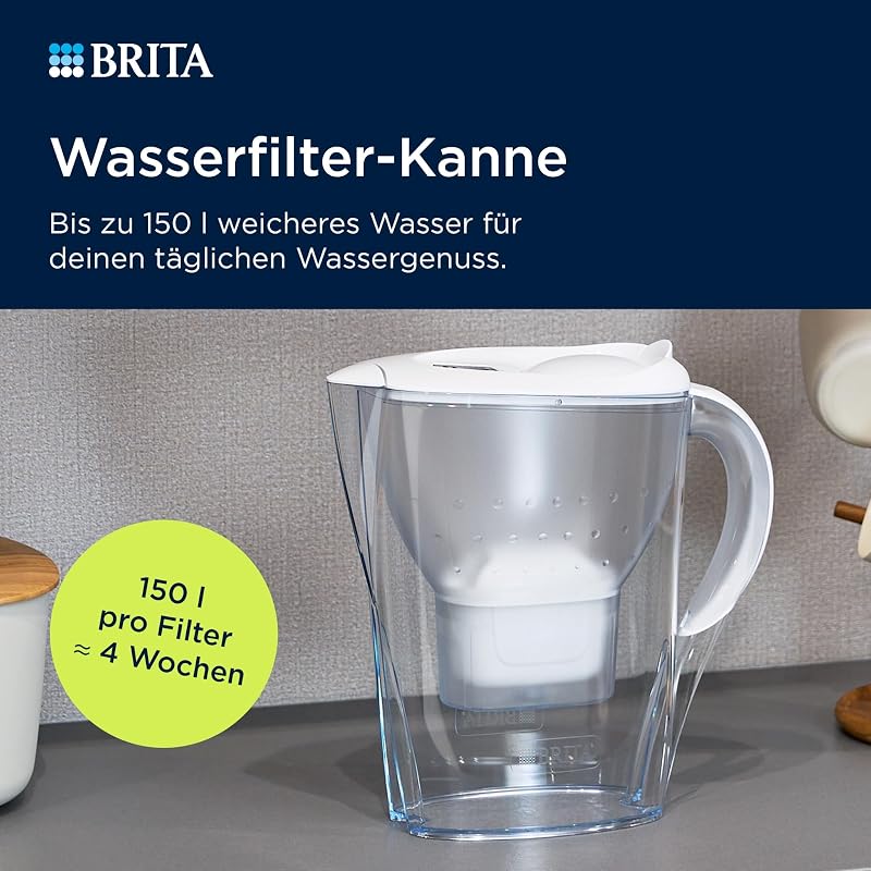 Wasserfilter-Kanne MAXTRA Marella, 3x Pure Performance Kartusche
