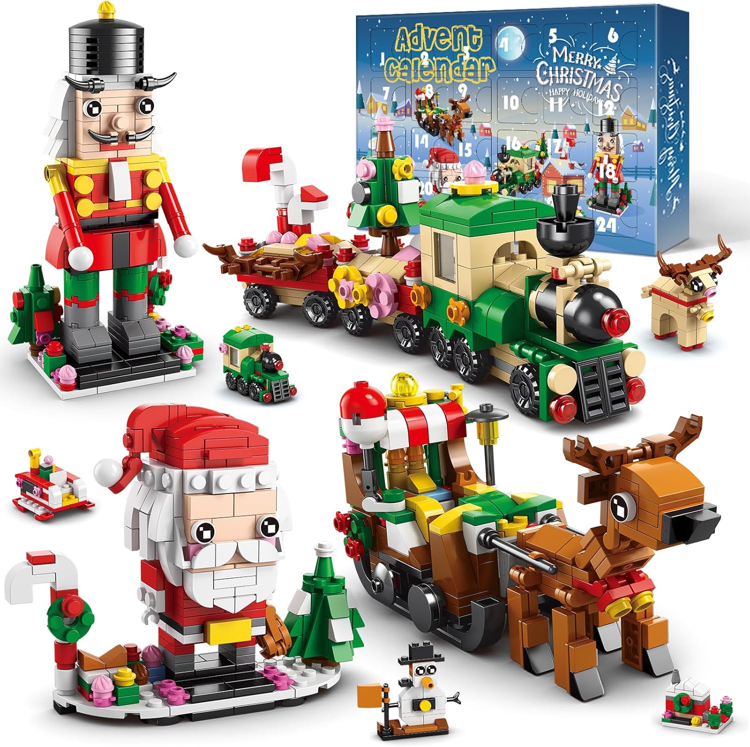 Advent Calendars - Advent Calendar 2023 Kids, 24 Days Christmas Building Blocks Playset Countdown Daily Surprise, STEM Toys Xmas Gifts Party Favors Stocking Stuffers for 4 5 6 7 8-12 Year Old Boys Girls Advent Calendars