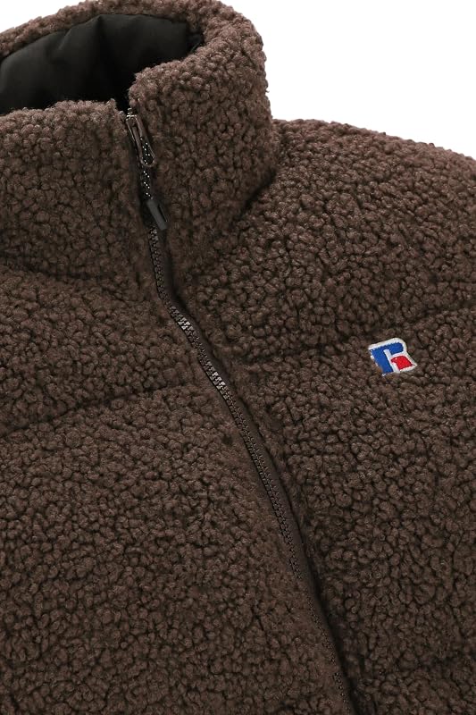 E36182-SN-562 WOODY-PADDED SHERPA JACKET Uomo Giacca SEAL BROWN Taglia M