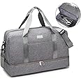 HOKEMP Gym Bag For Women Men Sport Duffel Bag with Shoes Compartment, Swim Bag Travel Tote Luggage Shoulder Bag