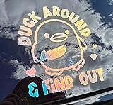Duck with knife Decal for Cars Trucks Van SUV