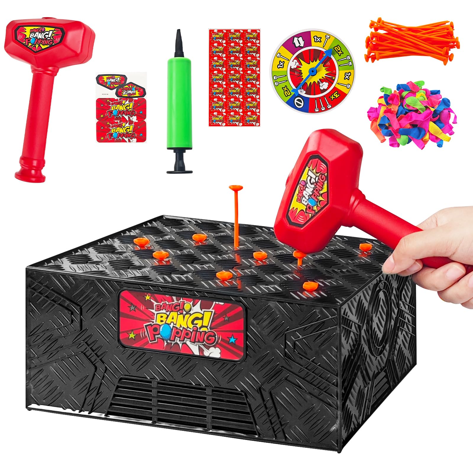 Photo 1 of Zddaoole Balloon Pop Game,Blast Box Board Games Explosion Balloon Popping Desk Game for Family Parties