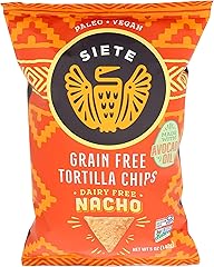Siete Grain Free Tortilla Chips, Nacho, 5 Oz