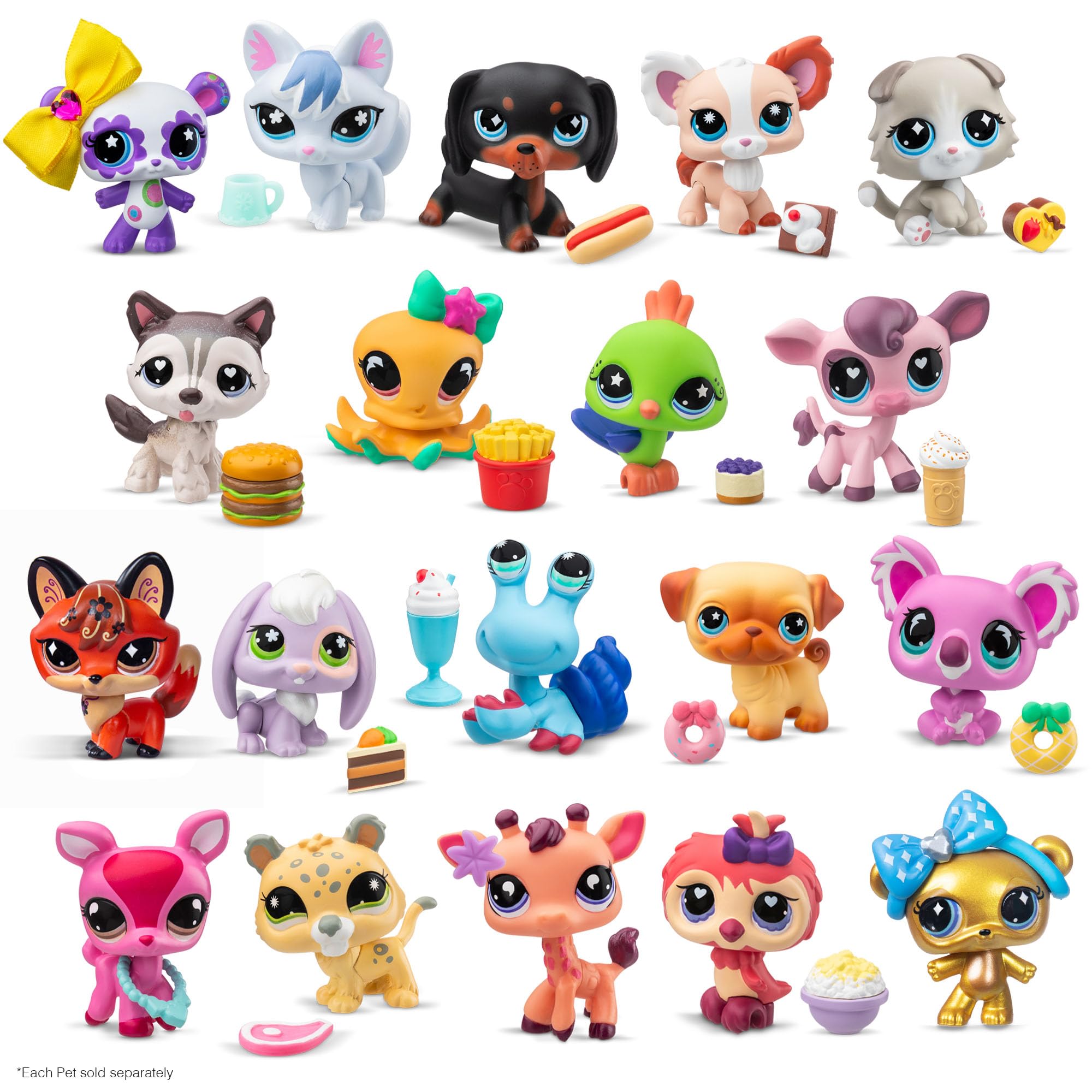 Littlest Pet Shop Collect & Display Collection - Series 4 - Gen 7 Authentic LPS Bobble Head Toy Figure, Collectible Toy Animal, Ages 4+
