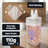 Hemway Rose Gold Holographic Glitter Shaker 110g Super Chunky Craft view 2