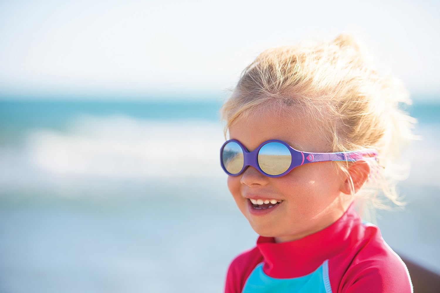 Julbo Sunglasses - LOOP - Kids - White/Blue/Red - Category 4, Blanco - Blanc/Rouge/Bleu, 2-4 Years - Image 4