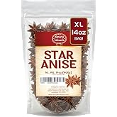 Star Anise 14 Oz Bulk Bag | Premium Quality Whole Pods | Chinese Star Anise Pods - Perfect for Flavorful Dishes | Great for Baking &amp; Tea by Spicy World