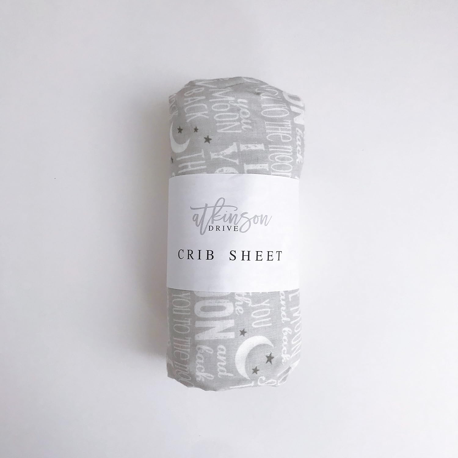 love you to the moon and back crib sheet