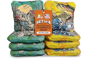 Cornhole365 - Stick & Slide - Professional Corn Hole Bag - Heavy-Duty Double-Stitched Polyester Fabric & Resin Filling for Al