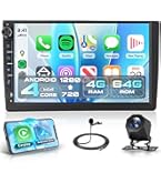 Autoradio Android 13 9" Per Audi A4 2002-2008, Con Wireless Carplay E Android Auto, GPS, WiFi, Bluetooth, FM RDS, Telecamera Posteriore Inclusa