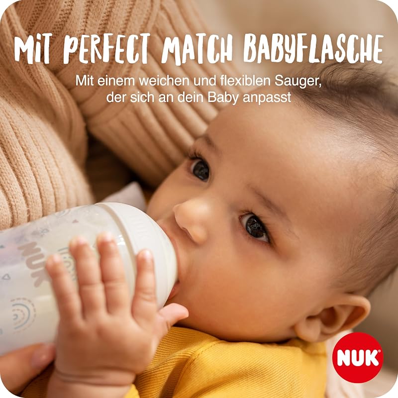Handmilchpumpe | Weiches Silikonkissen | Ergonomischer Pumphebel | Mit Perfect Match Babyflasche | 150 ml
