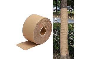 HZCGJMY 1PCS Tree Protector Paper Wrap - 164ft X 3.15in Tree Bark Repair Wrap for Winter Protection, Outdoor Use, Protects Against Frost and Insects, Keeps Trunk Warm and Moisturized