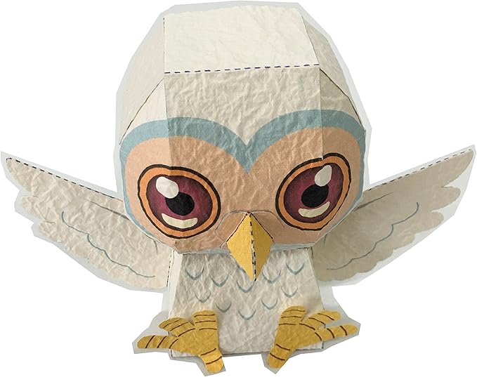 Amazon 藤の屋文具店 越前和紙 ペーパークラフトキット デフォルメ 白ふくろう 貯金箱型 Dd0190 知育 教材 動物 ペーパーアート 通販