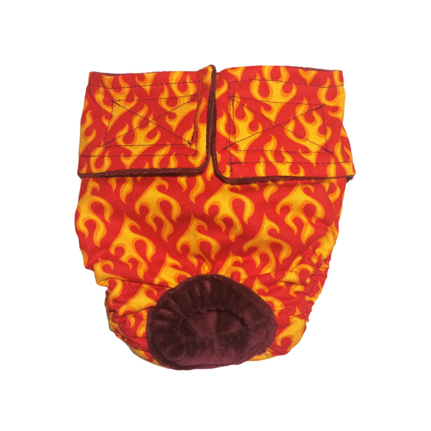 Barkerwear Cat Diapers Made in USA Hot Flames Washable