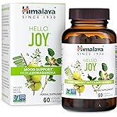 Himalaya Hello Joy Herbal Supplement, with Ashwagandha, Amla, Bacopa, Holy Basil/Tulsi, Positive Outlook, Supports Motivation, Stress Relief, Balanced Cortisol, Non-GMO, Vegan, 60 Capsules