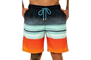 KAILUA SURF Big and Tall Mens Swim Trunks, 9" Mens Designer Bathing Suit Boardshorts
