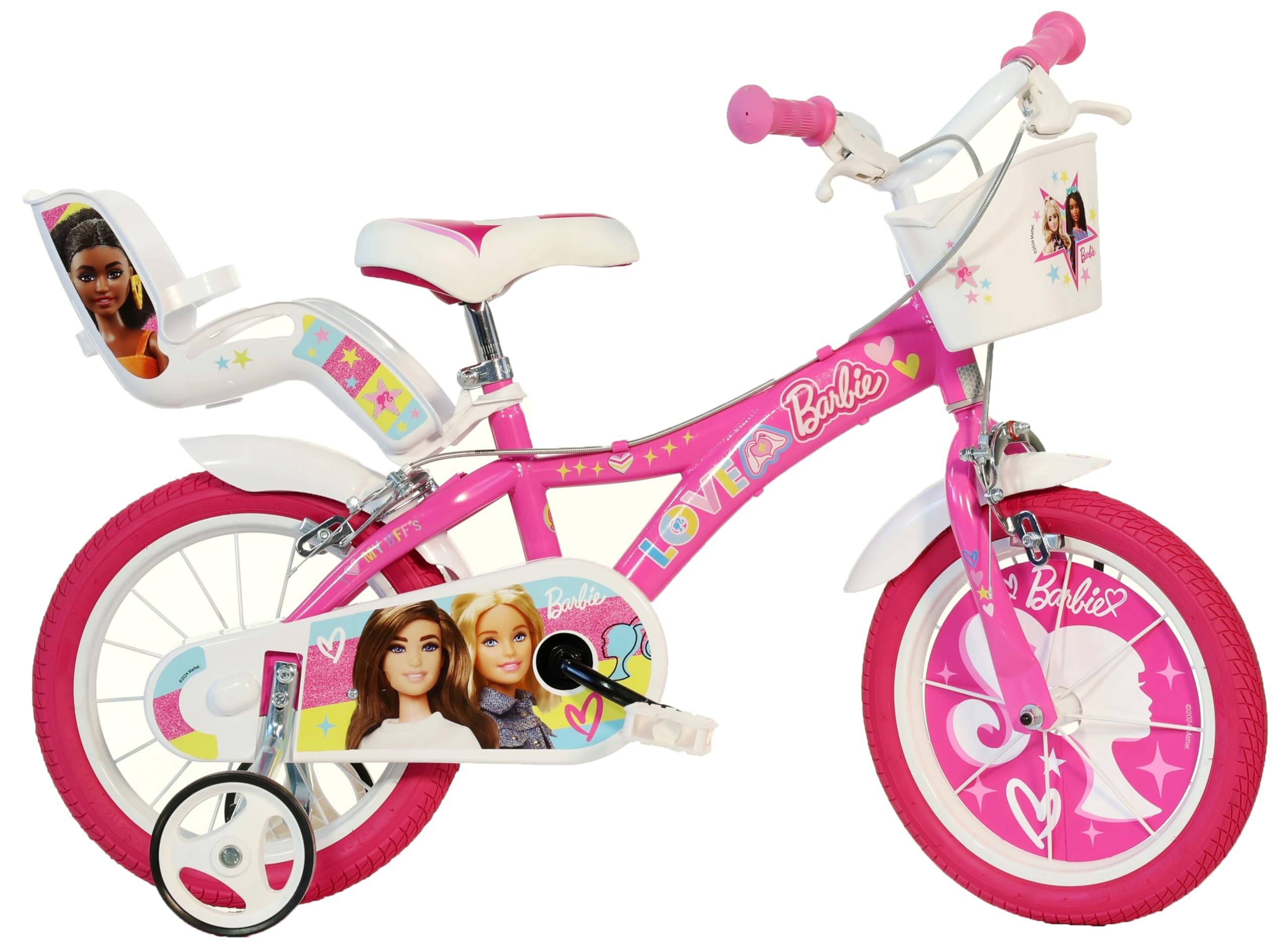 Dino Bikes 146 R-BA 14-Inch Barbie Bicycle, Pink