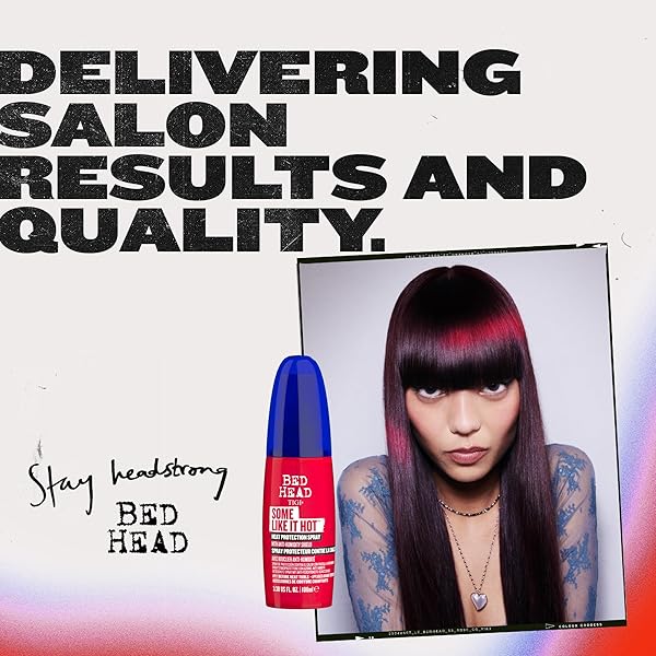 TIGI BED HEAD SOME LIKE IT HOT HEAT PROTECTION SPRAY FOR HEAT STYLING 3.38 FL OZ