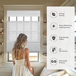 MoDanCeQ Blackout Light Filtering Cordless Top Down
