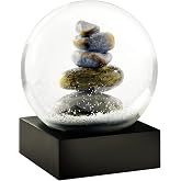 Cairn Stacked Rocks Sculpture - Cool Snow Globe By CoolSnowGlobes