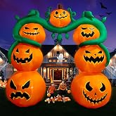 SEASONBLOW 9FT Halloween Inflatable Pumpkin Archway Outdoor Decoration | Halloween Decoration Giant Blow Up Pumpkin Arch for Halloween Party Indoor Outdoor Garden Yard Lawn Decor