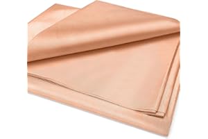 Amerthing Pure Copper Faraday Fabric RF & LF Electromagnetic Fields Gold Color Blocking Fabric 5 Meters (197"x43" inch)