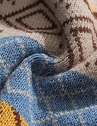 Argyle Striped Sweater Women Y2k Patchwork Vintage