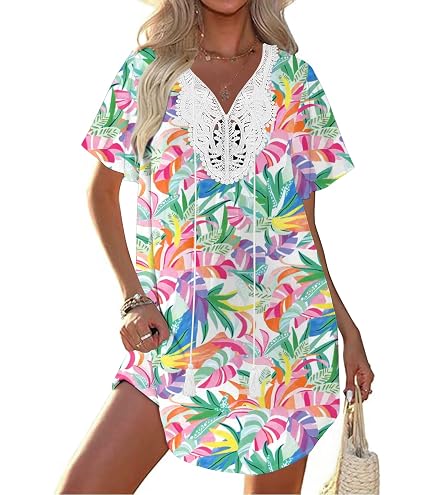 Robe Midi Femme Col En V Sans Manches - Cache-Maillot De Plage - Pour Vacances, Plage, Soirée - Taille S - Bleu