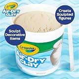 Crayola Air Dry Clay 5 lbs White Reusable Bucket Bulk Arts & Crafts view 5