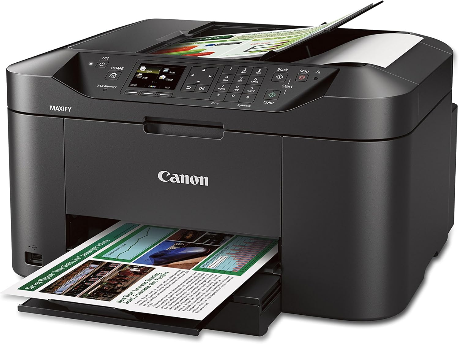Amazon Com Canon Maxify Mb2020 Wireless Office All In One Inkjet Printer With Mobile And Tablet Printing And Airprint And Google Compatible Electronics