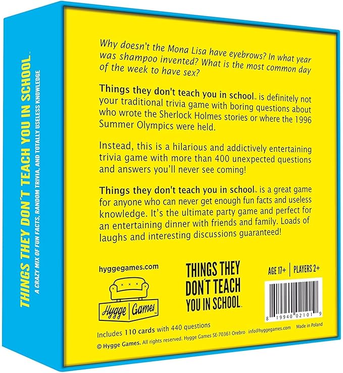 Amazon Com Hygge Games Things They Don T Teach You In School