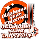 Desert Cactus Oklahoma State University Stickers OSU Cowboys Vinyl Decals Laptop Water Bottle Car Scrapbook Sheet (70s 4inch)