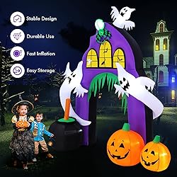 Tangkula 9 FT Tall Halloween Inflatable Castle