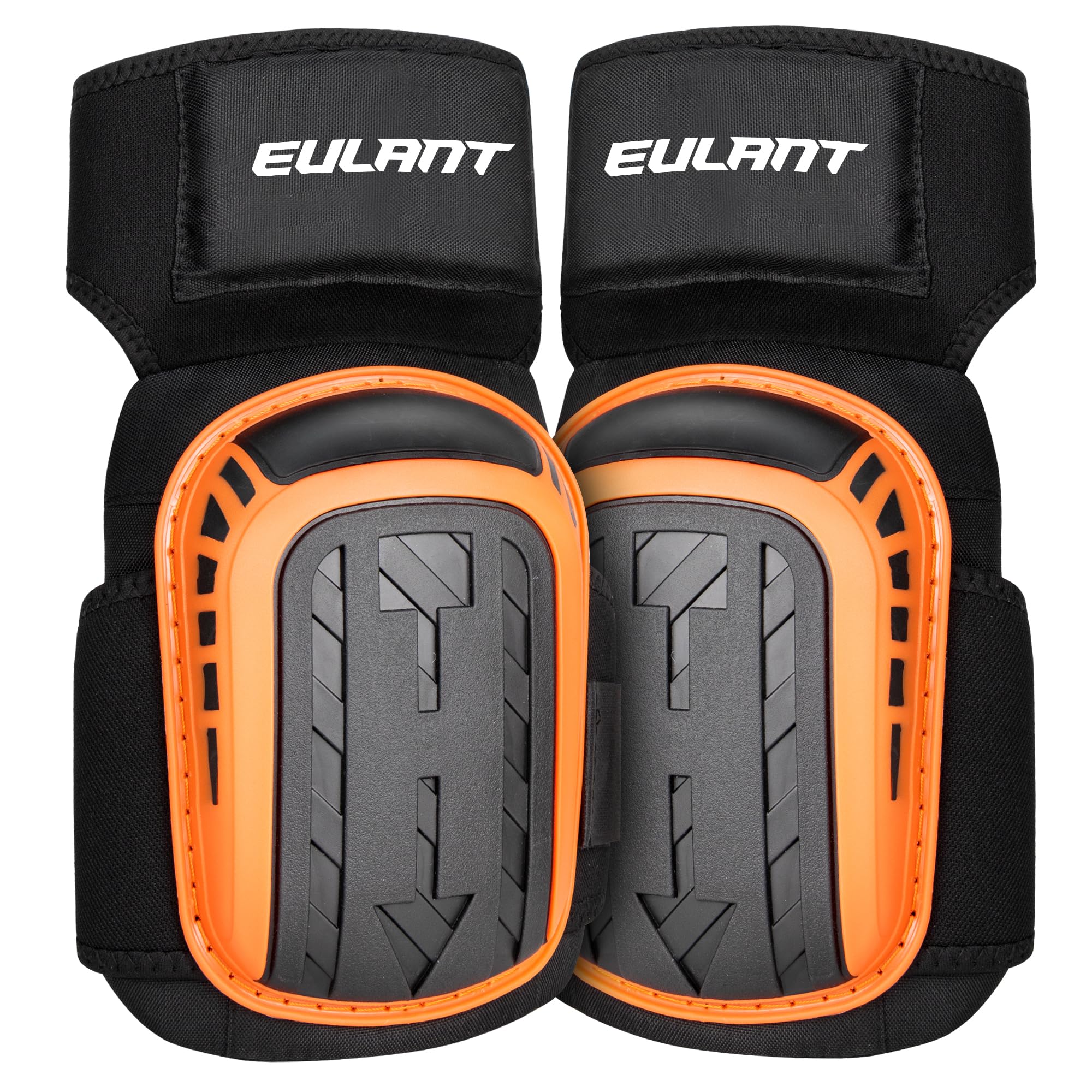 EULANT Professional Knee Pads for Work,Heavy Duty Knee Protector with Thick Double Cushion,for Construction Gardening Flooring,Adjustable Stretchy Straps,1 Pair