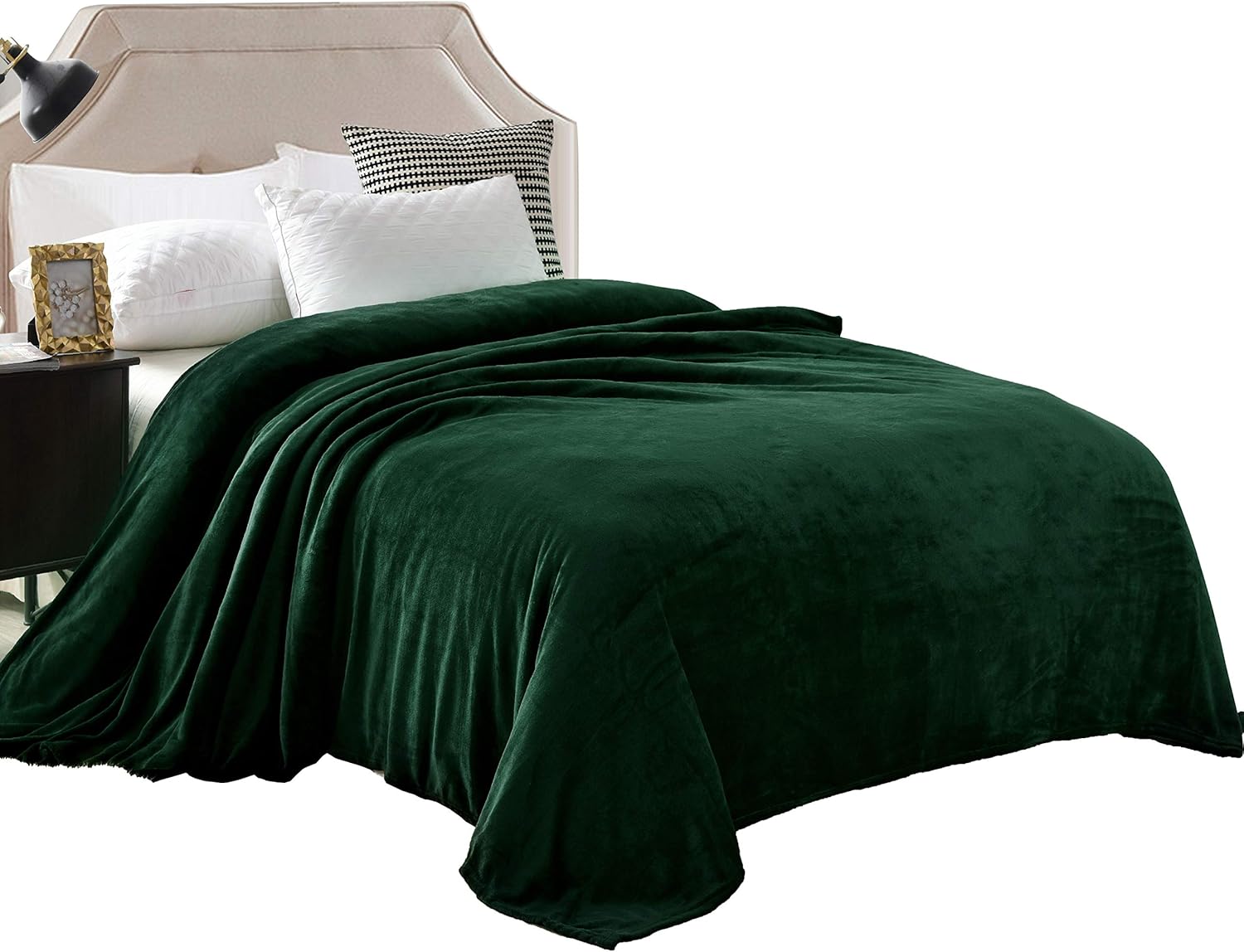 Exclusivo Mezcla Velvet Flannel Fleece Plush Queen Size Bed Blanket as Bedspread