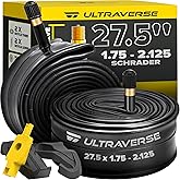 Ultraverse 27.5" Bike Inner Tubes 27.5 x 1.75, 1.95, 2.10, 2.125 - Set of 2