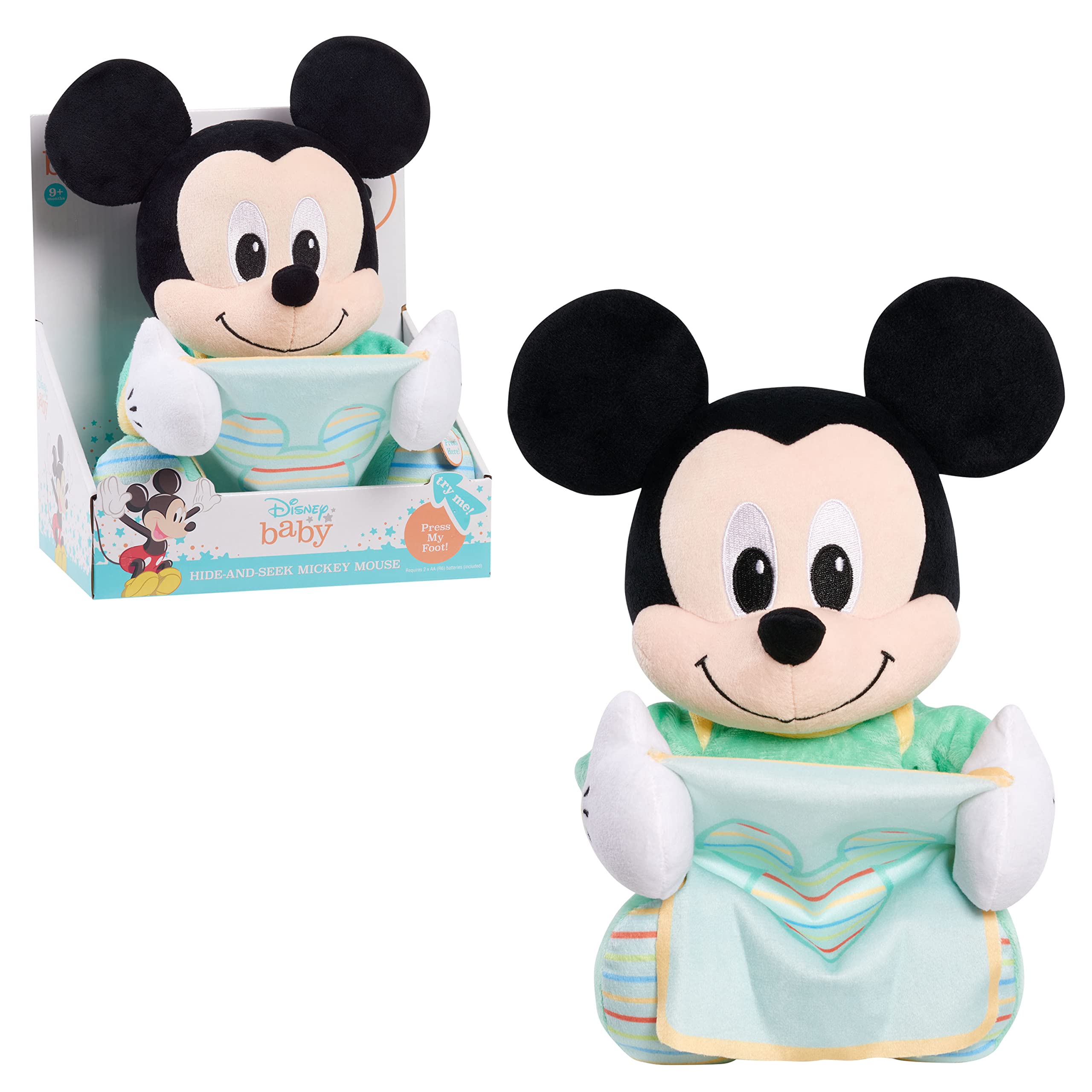 Disney Mickey Amazon Peluche Mickey Disney Baby 11-inch Hide-and