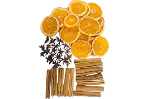 Kejora Dried Orange Slices, Star Anise & Cinnamon Sticks – Holiday Potpourri & Christmas Decoration Made in The USA