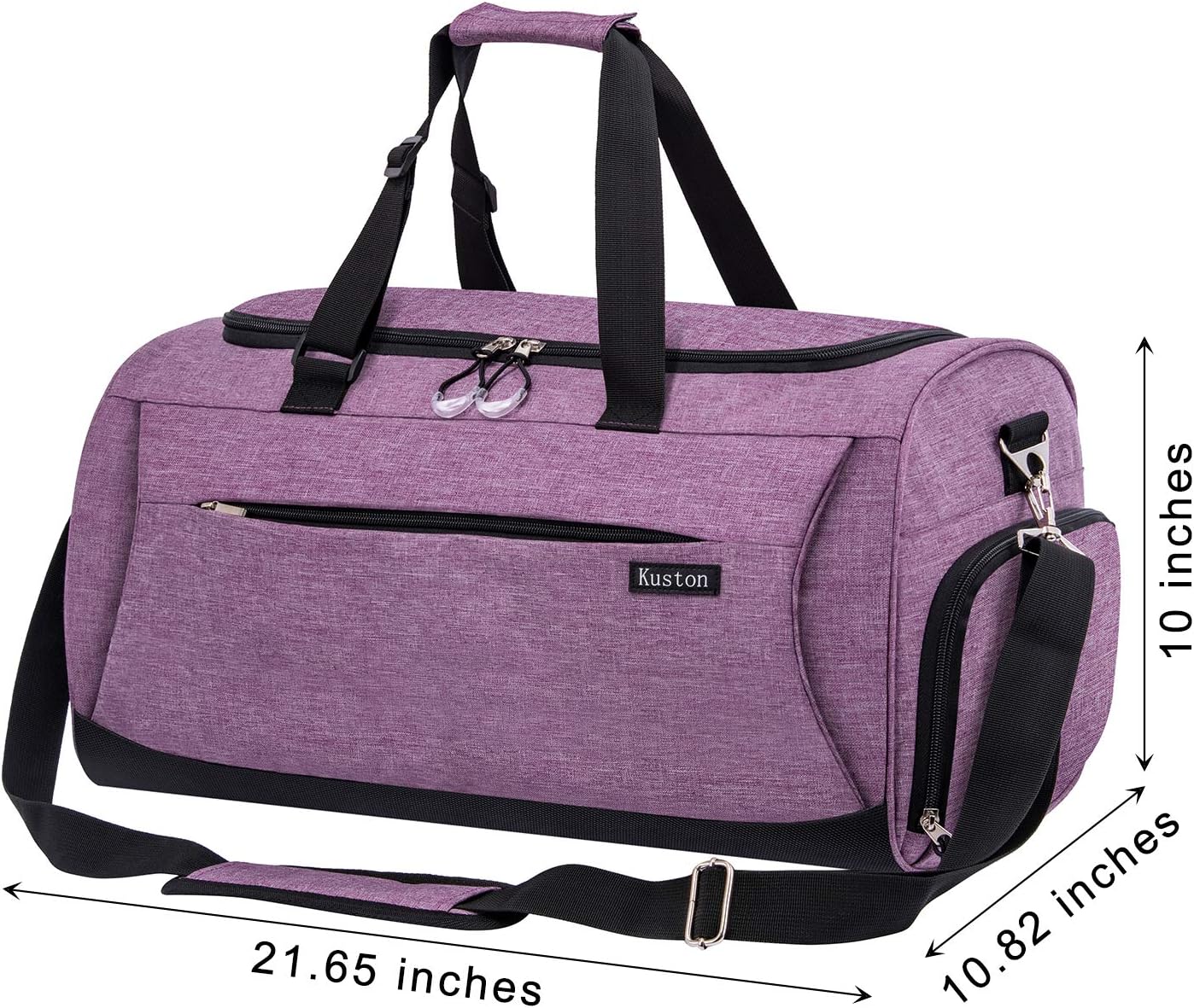  | Kuston Sports Gym Bag with Shoes Compartment &Wet Pocket Gym Duffel Bag Overnight Bag for Men and Women | Sports Duffels
