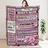 NVDOXSA Bonus Mom Blanket Gift, Stepmom Blanket