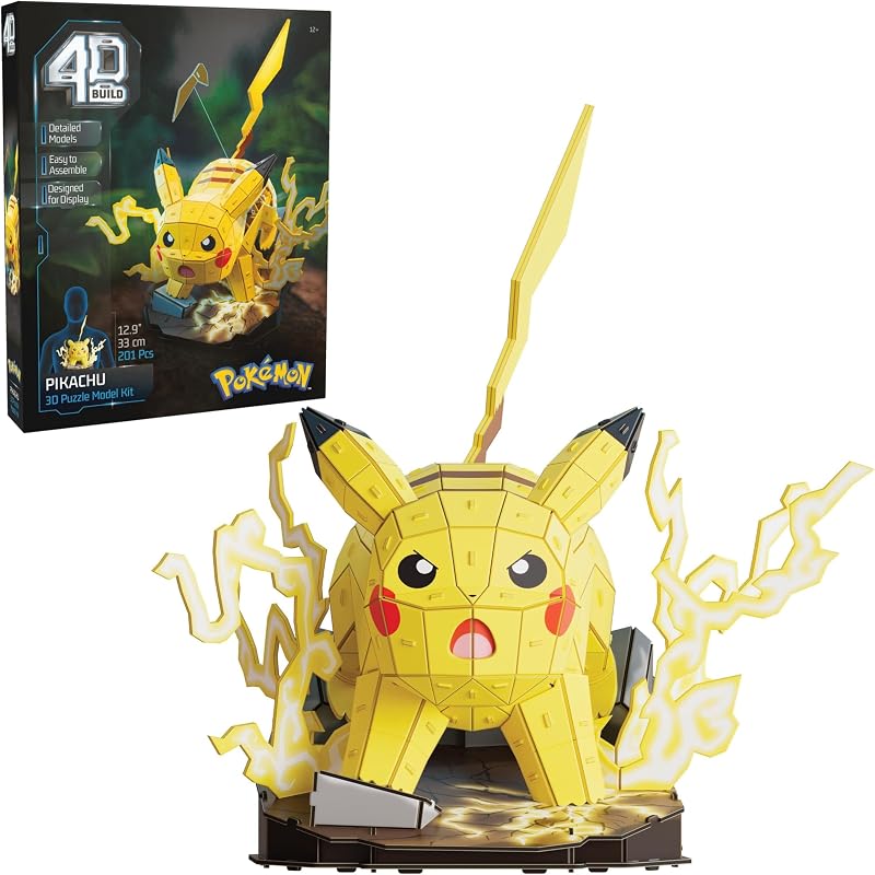 , Pokémon Pikachu, Kit di Modellismo 3D, Puzzle per Adulti, 12+