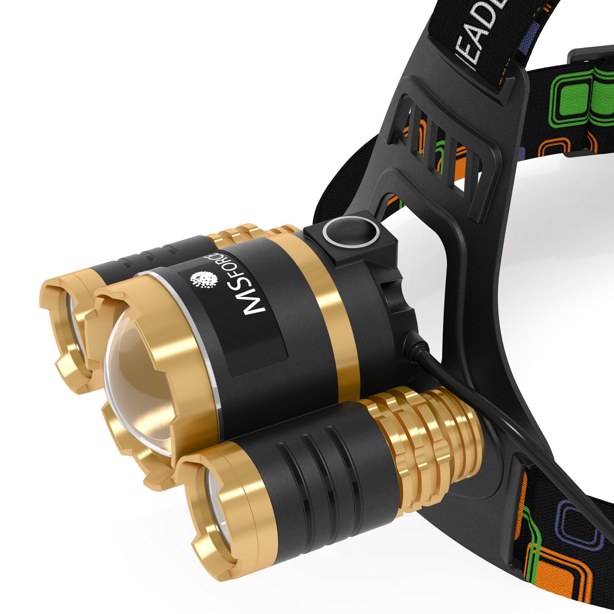 Galleon Brightest And Best LED Headlamp 6000 Lumen Flashlight