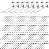 Moxweyeni 100 Pcs Heavy Duty Slatwall Panel Hooks