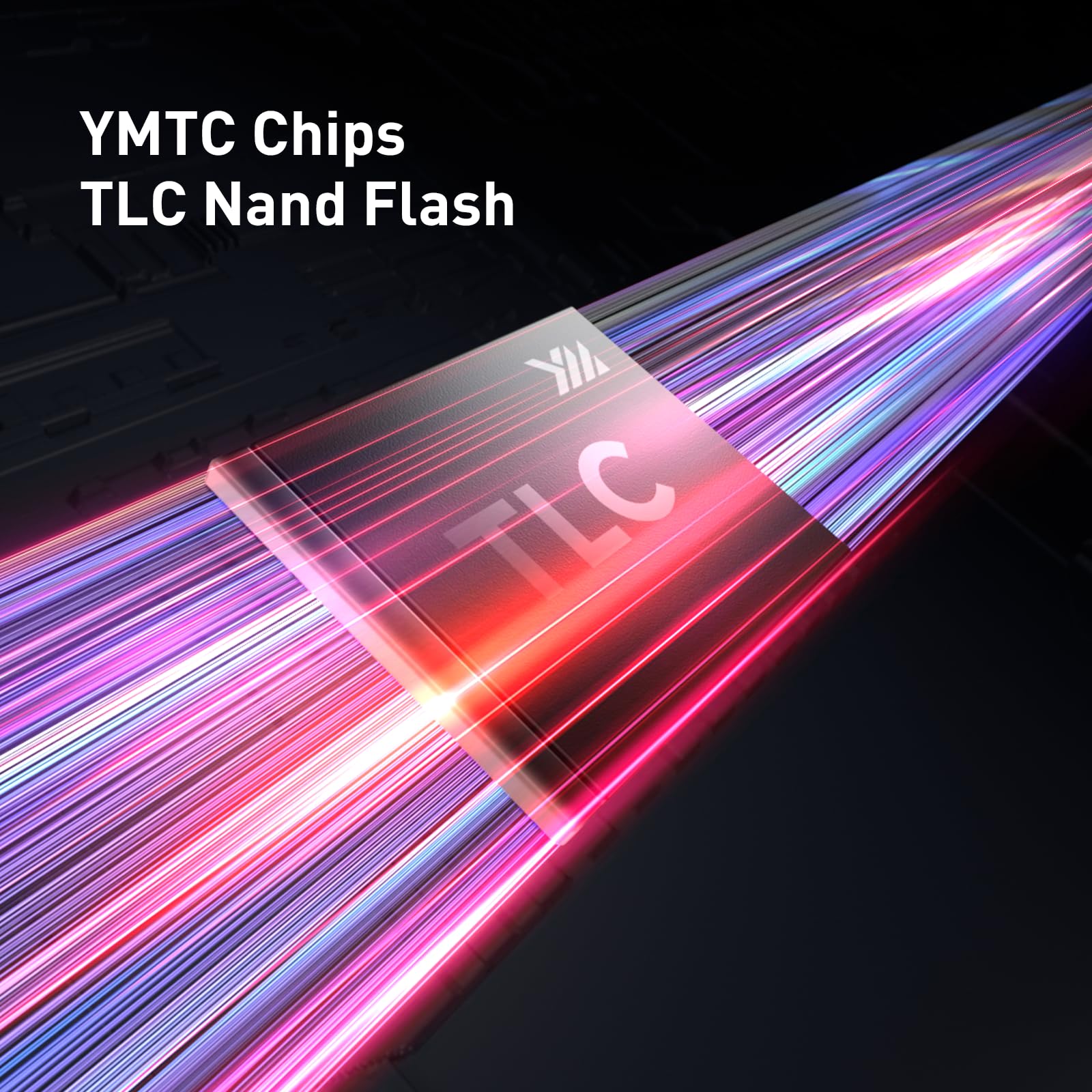 MOVE SPEED HB7450 2TB SSD for PS5 with Heatsink TLC NAND, PCIe 4.0 NVMe M.2 Internal Solid State Drive - Up to 7450MB/s, 3D Storage Expansion Compatible with PS5, Desktops and Laptops