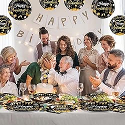 96 Pcs Happy Anniversary Decorations Disposable