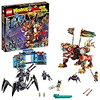 LEGO Monkie Kid: Monkie Kid's Lion Guardian 80021 Building Kit; Cool Mech Toy for Kids; Battle Playset Featuring a Mech, Battle Rig, Buildable Arcade with Toy-Grabbing Game and 5 Minifigures LEGO Monkie Kid: Monkie Kid's Lion Guardian 80021 Building Kit; Cool Mech Toy for Kids; Battle Playset Featuring a Mech, Battle Rig, Buildable Arcade with Toy-Grabbing Game and 5 Minifigures