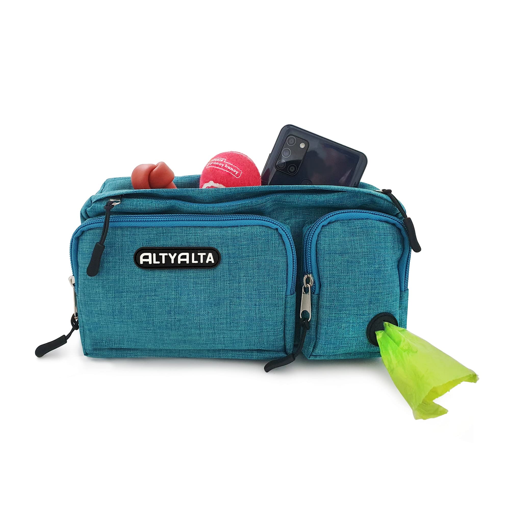 ALTYALTA EZ Dog Walking Bum Bag - Treat Pouch & Waste Dispenser (1.6L)