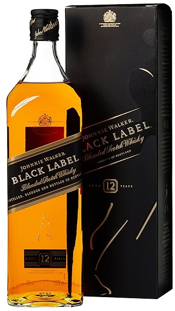 Johnnie Walker Black Label Blended Scotch Whisky 40% 1,0l Flasche