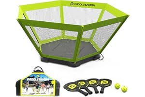 PaddleSmash - Pickleball Yard Game As Seen on Shark Tank - Beach, Backyard, Tailgate & Lawn, Outdoor Activities for Adults and Family - Easy Assembly