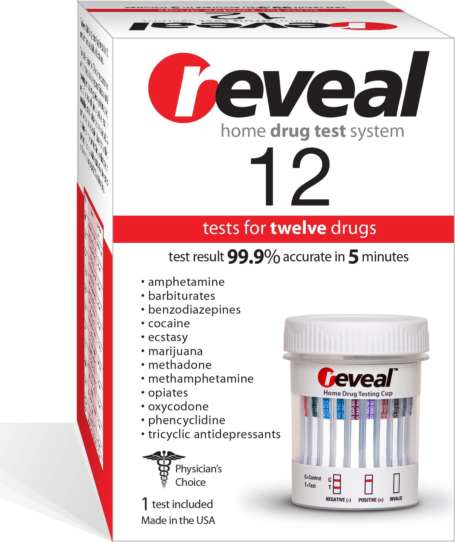 Reveal Homechek Home Drug Test